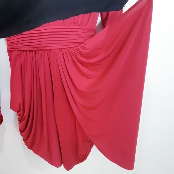 NWOT BCBGMaxAzria Raspberry Ruched Lark Dress - Picture 11 of 16